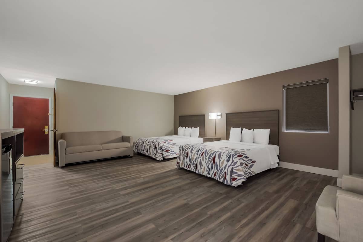 Suite, 2 Queen Beds, Non Smoking | Egyptian cotton sheets, premium bedding, down duvets, desk