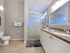 Hair dryer, towels