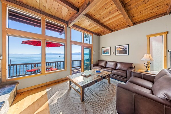 TV connectée, cheminée, livres