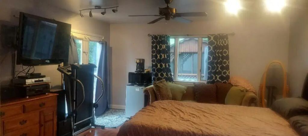 Clean Sanitized upscale suite. One or two beds. Private Bath