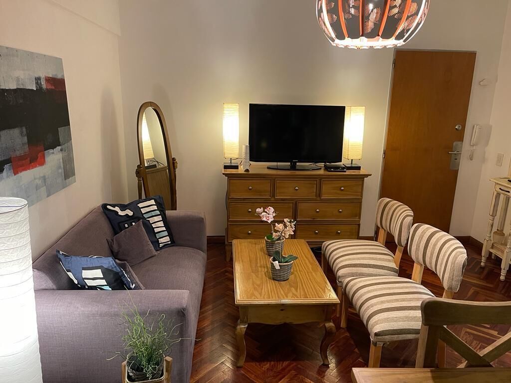 Belgrano panoramic view apartment all new furniture. Parking incl. long stays