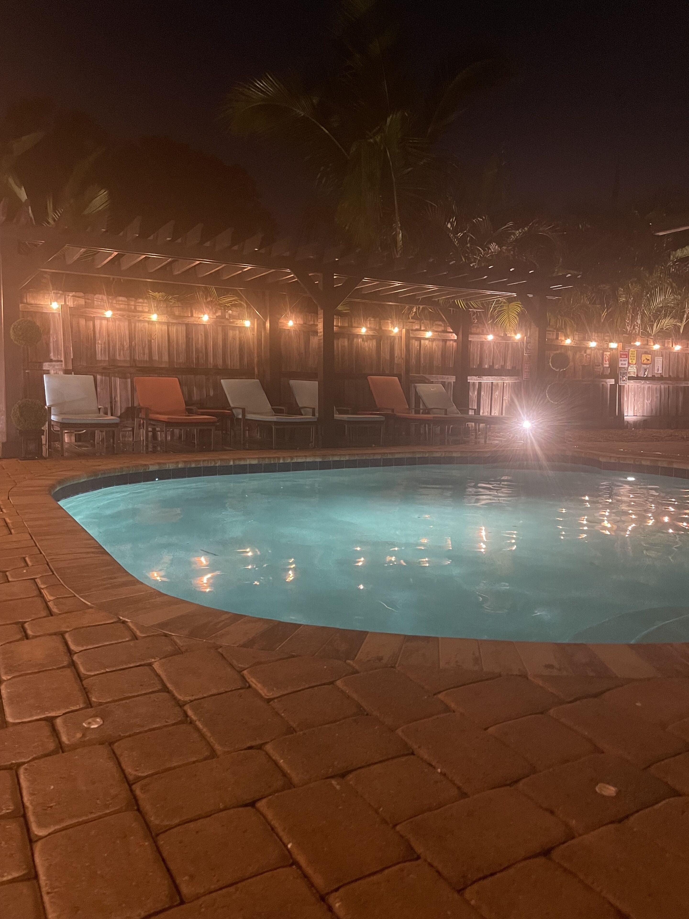 屋外プール、温水プール