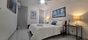2 bedrooms, iron/ironing board, travel crib, free WiFi