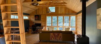 Hudson Valley stunning lake side modern barn in an Enchanted Forest