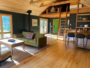 Smart TV, fireplace, computer monitors