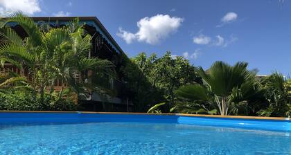 Villa avec piscine face Ă la mer des Caraibes (150m)