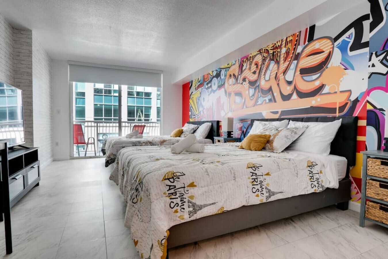 Graffiti Art Style Studio w/ Pool, Hot Tub, & Gym!