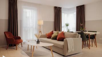 Exclusive Apartment | Premium bedding, free minibar items, individually decorated