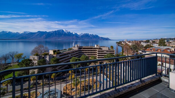 View from property - Spacious Panoramic Penthouse in Montreux (Montreux)