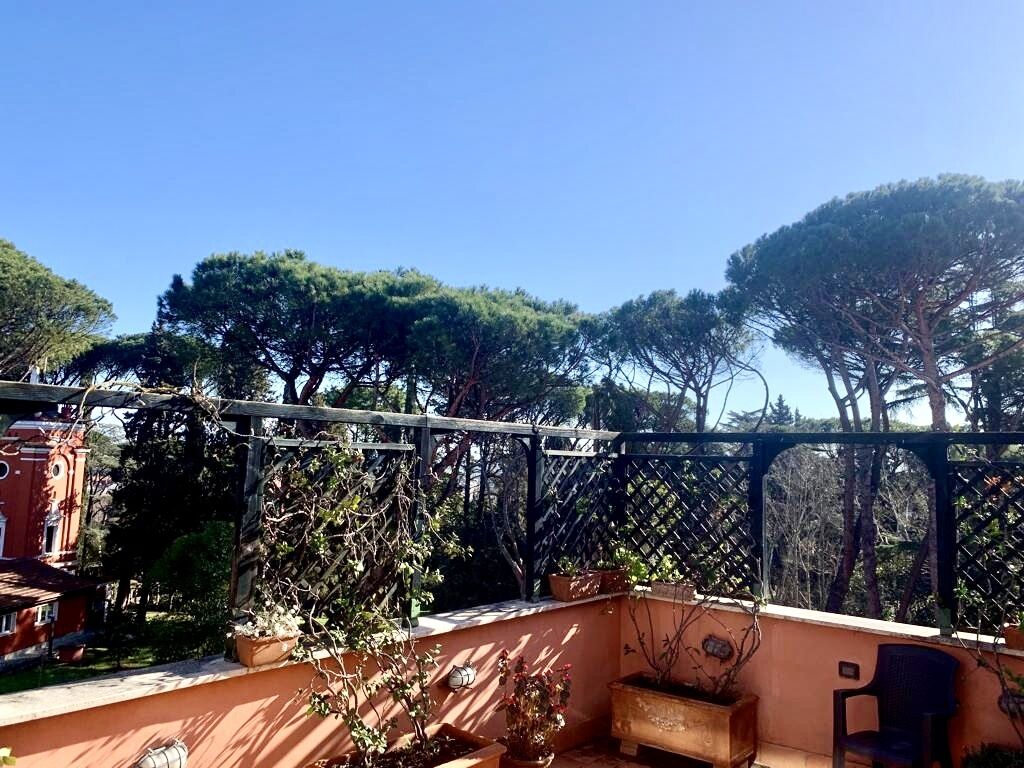 Penthouse "The Great Beauty". The large and bright apartment in the greenery of Rome