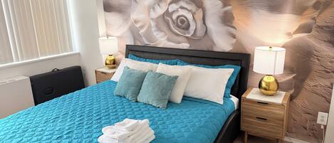 2 chambres, fer et planche à repasser, Wi-Fi, draps fournis