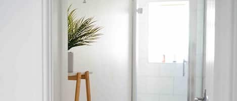 Hair dryer, towels