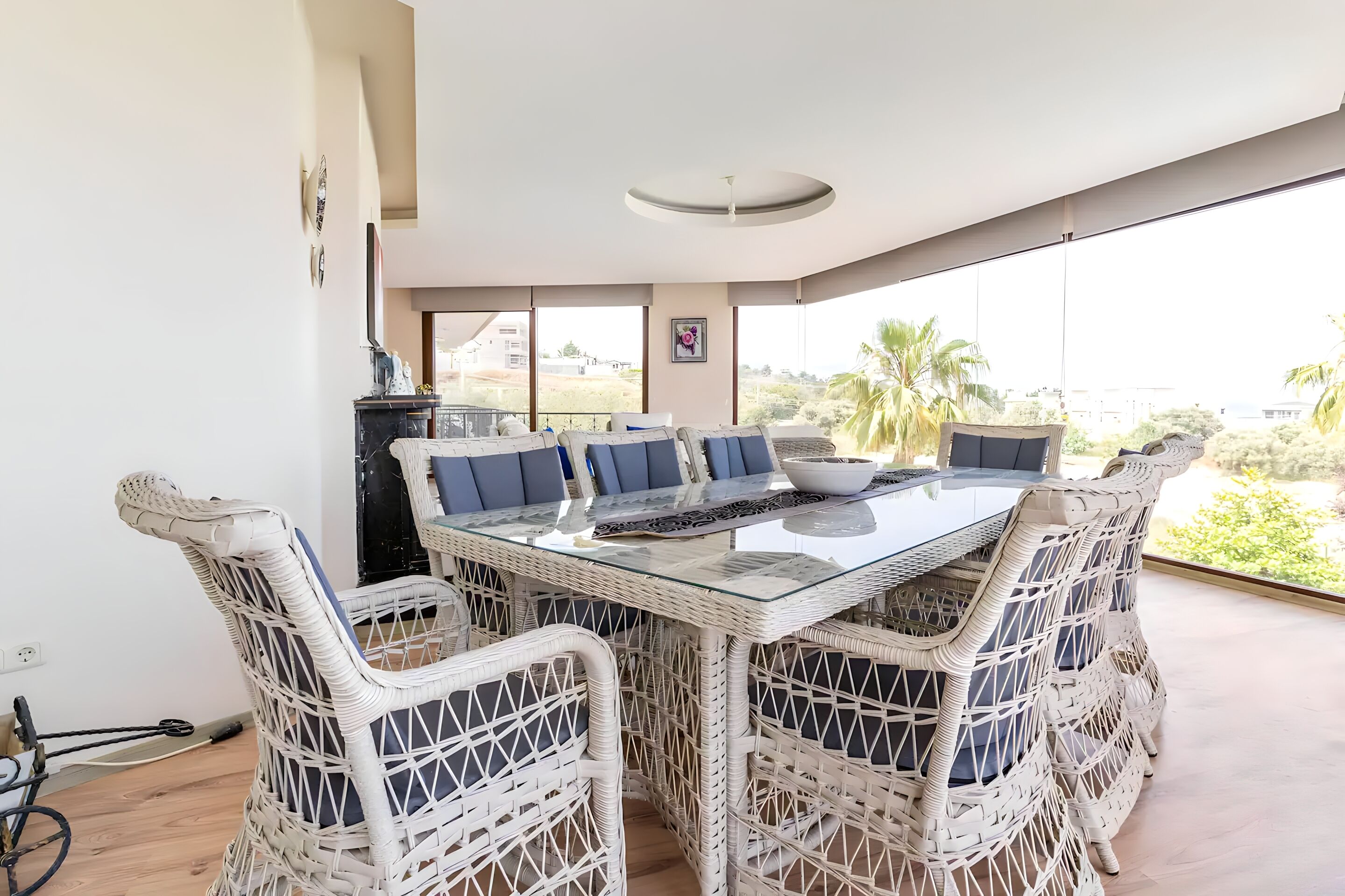 Royal Villa, Multiple Bedrooms, Non Smoking, Sea View | Living area | Fireplace