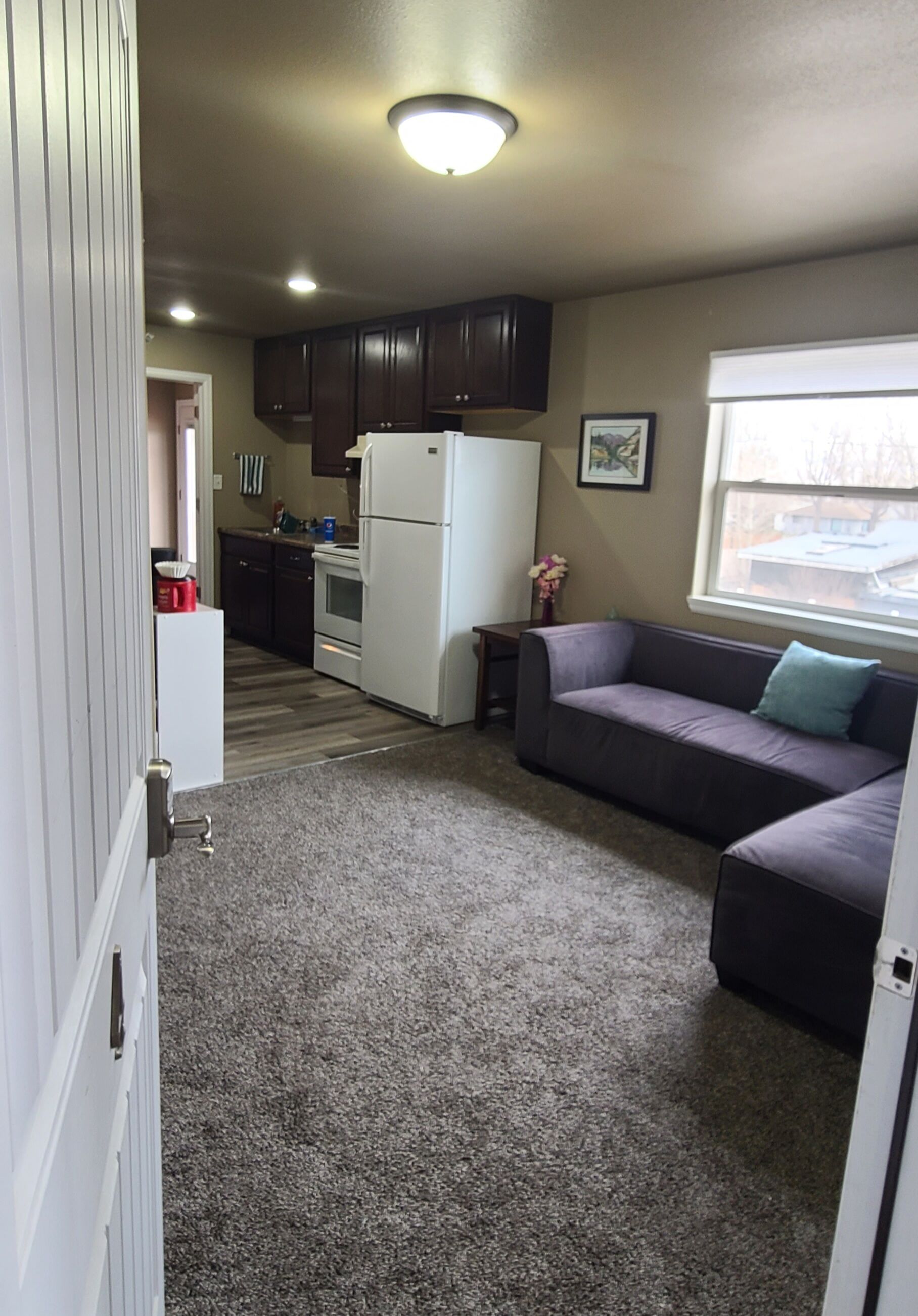 Entire apartment with a deck!