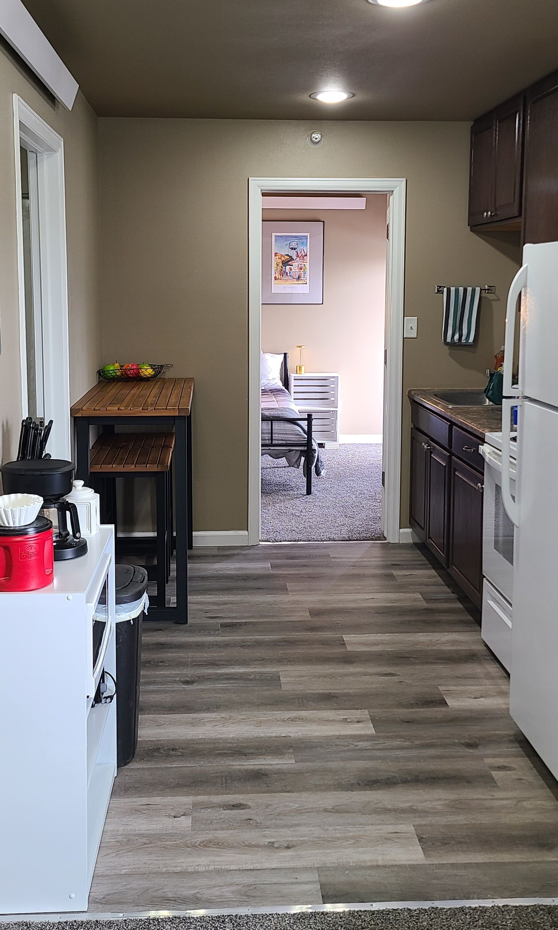 Entire apartment with a deck!