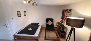 1 bedroom, travel crib, WiFi, bed sheets