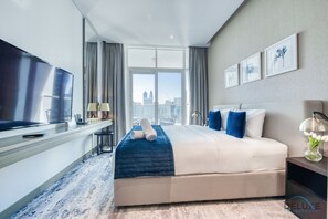 خزنة داخل الغرفة ومكواة/لوح كي وواي فاي مجانًا وملاءات أسرّة