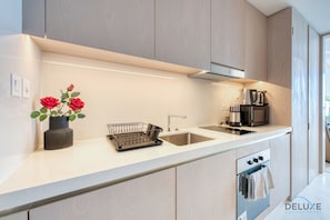 Kühlschrank, Mikrowelle, Ofen, Toaster