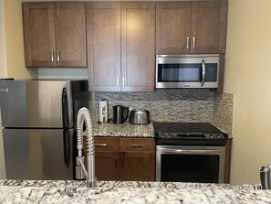 Fridge, microwave, oven, stovetop - High rise condo on the beach and the pristine swimmable Kahana bay. (Lahaina)