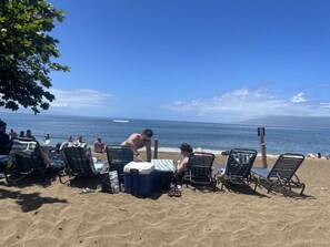 On the beach