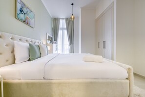 1 bedroom, iron/ironing board, free WiFi, bed sheets - Prime 1BR at Carson B DAMAC Hills Dubailand by Deluxe Holiday Homes (Dubai)