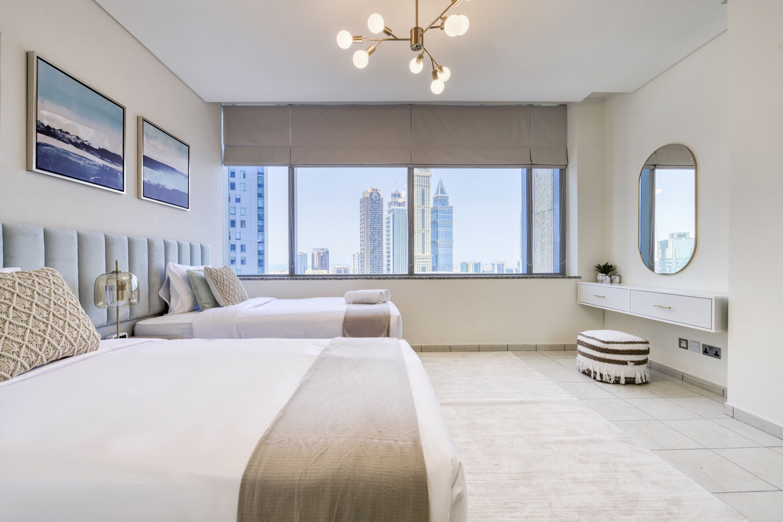 2 bedrooms, in-room safe, iron/ironing board, free WiFi