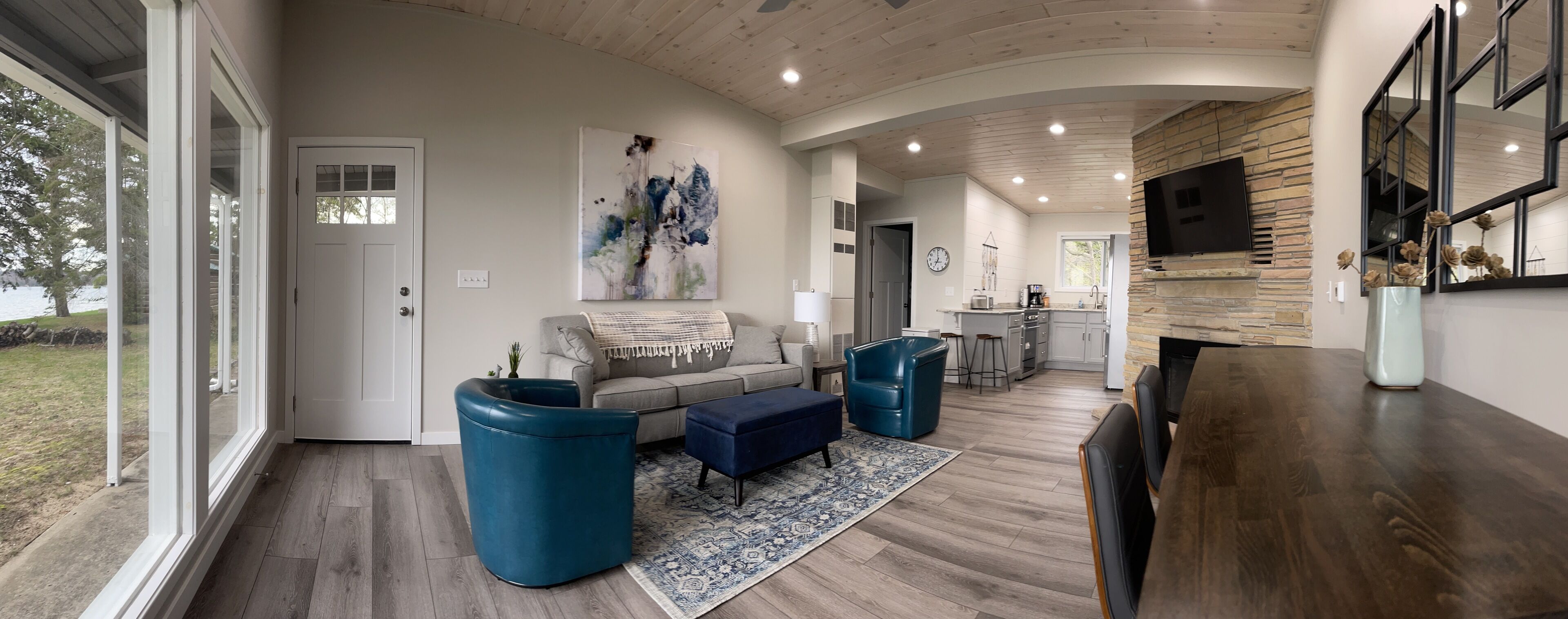 Perfect location on East Twin Lake, walking distance to town! Unit #2