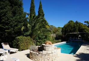 Piscine extérieure, piscine chauffée