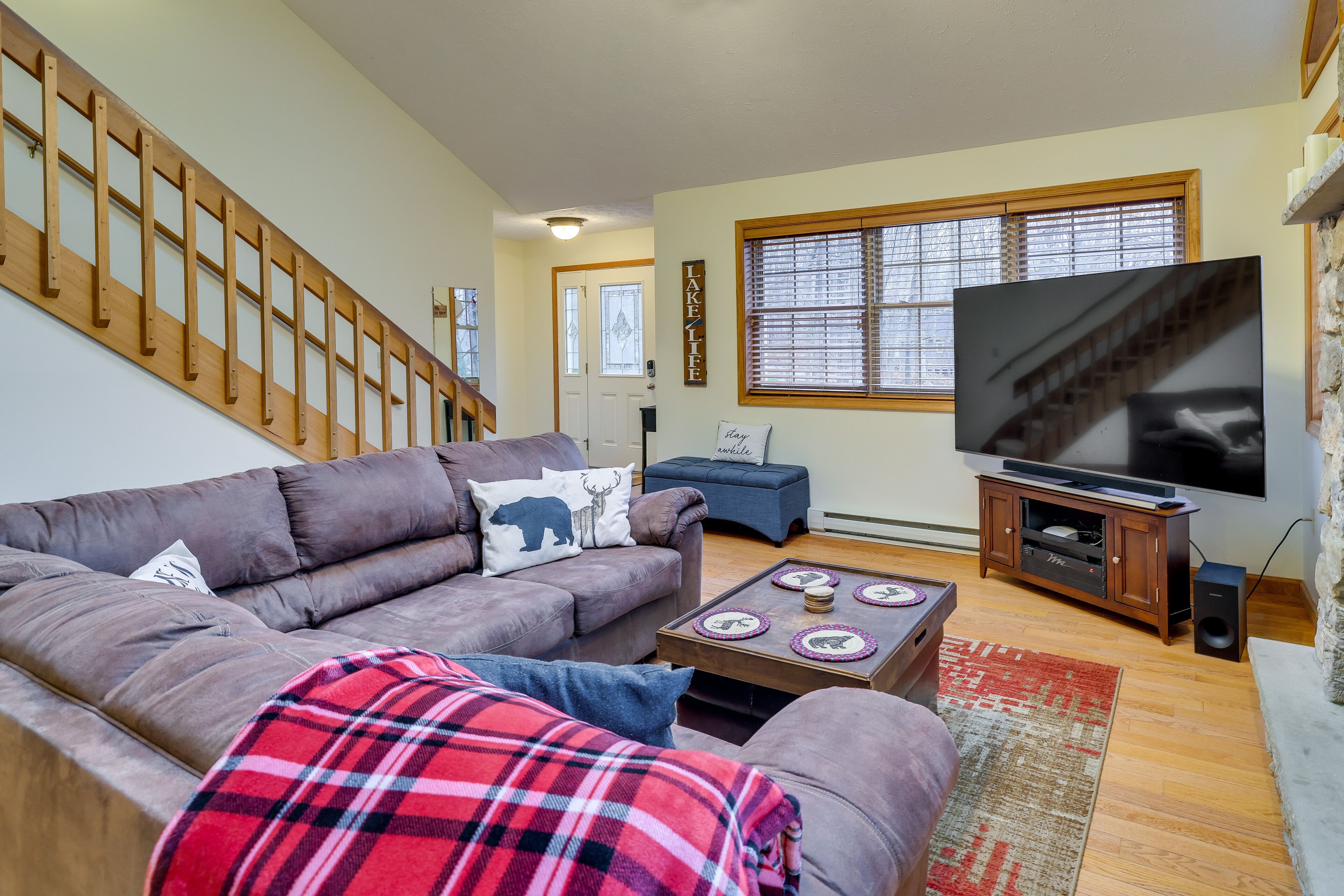 Cozy Big Bass Lake Home with Hot Tub & Game Room!