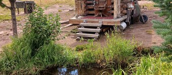 Off the grid cabin on private land surrounded by national forest.