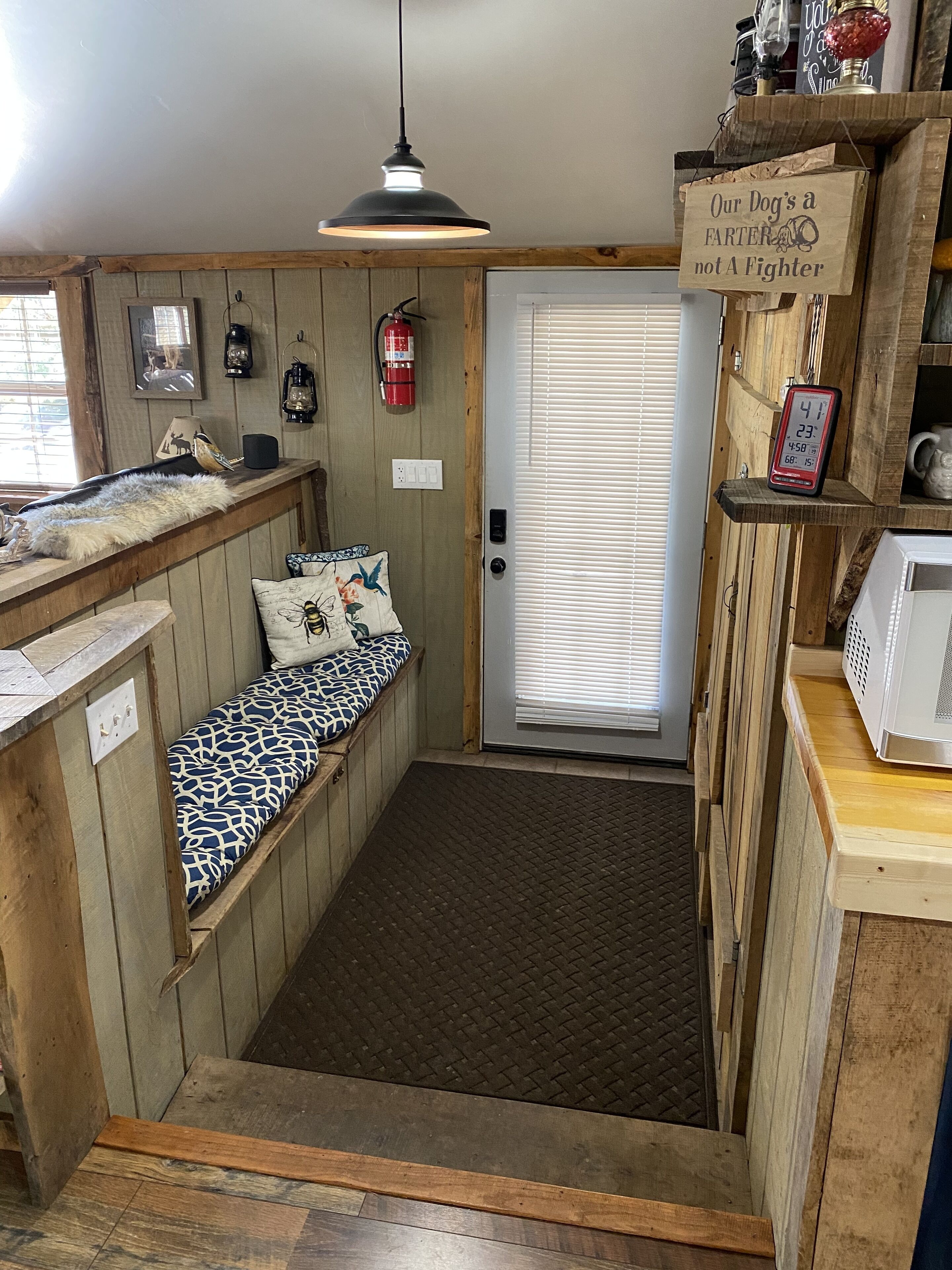 Cabin where the black top ends… Cabin 2