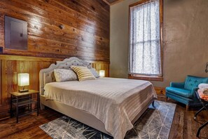 1 dormitorio, tabla de planchar con plancha, wifi y ropa de cama