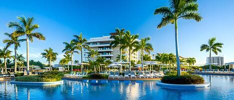 屋外プール、温水プール