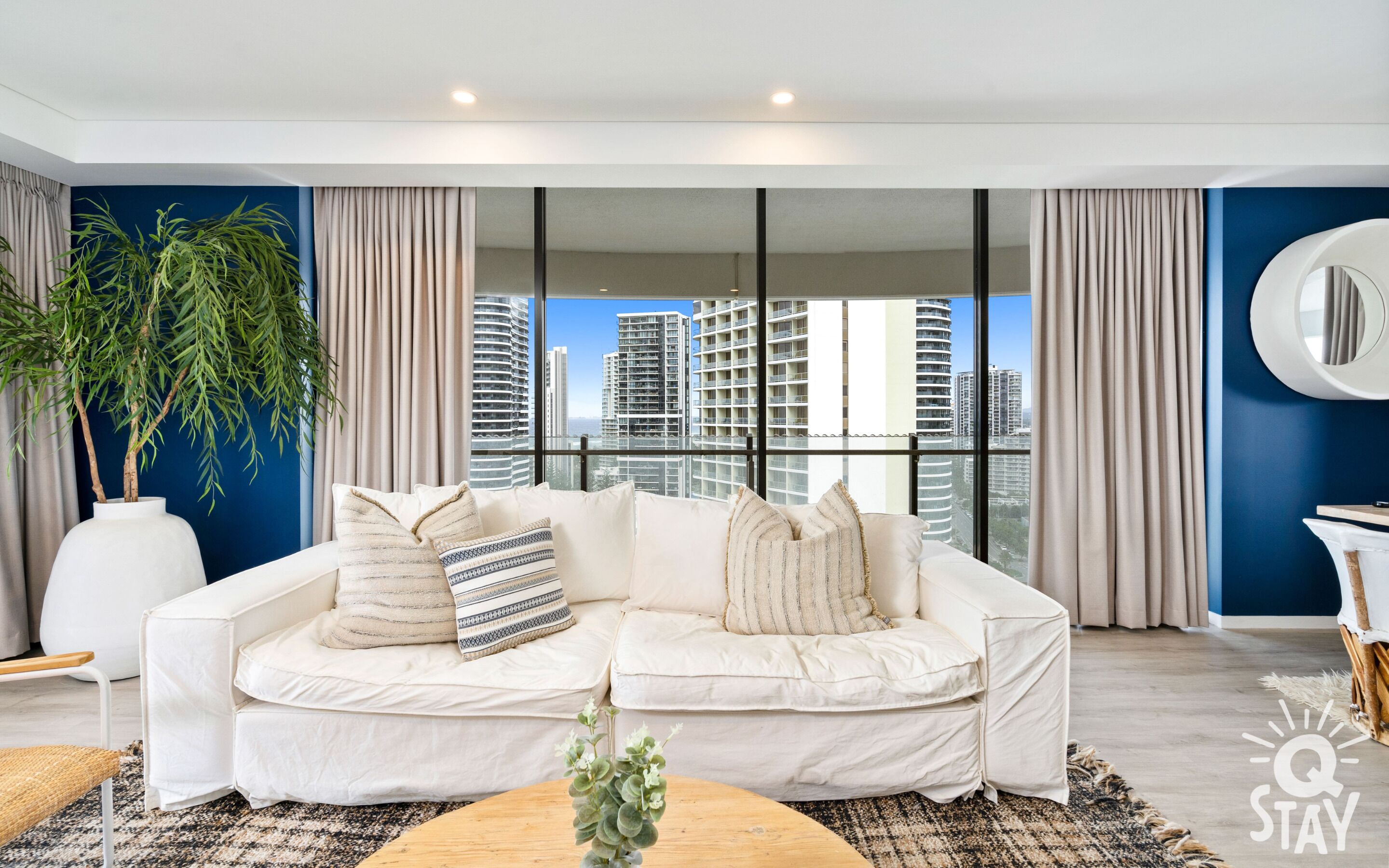 Apartment, 3 Bedrooms, Ocean View | Living area | 23-inch flat-screen TV with cable channels, TV