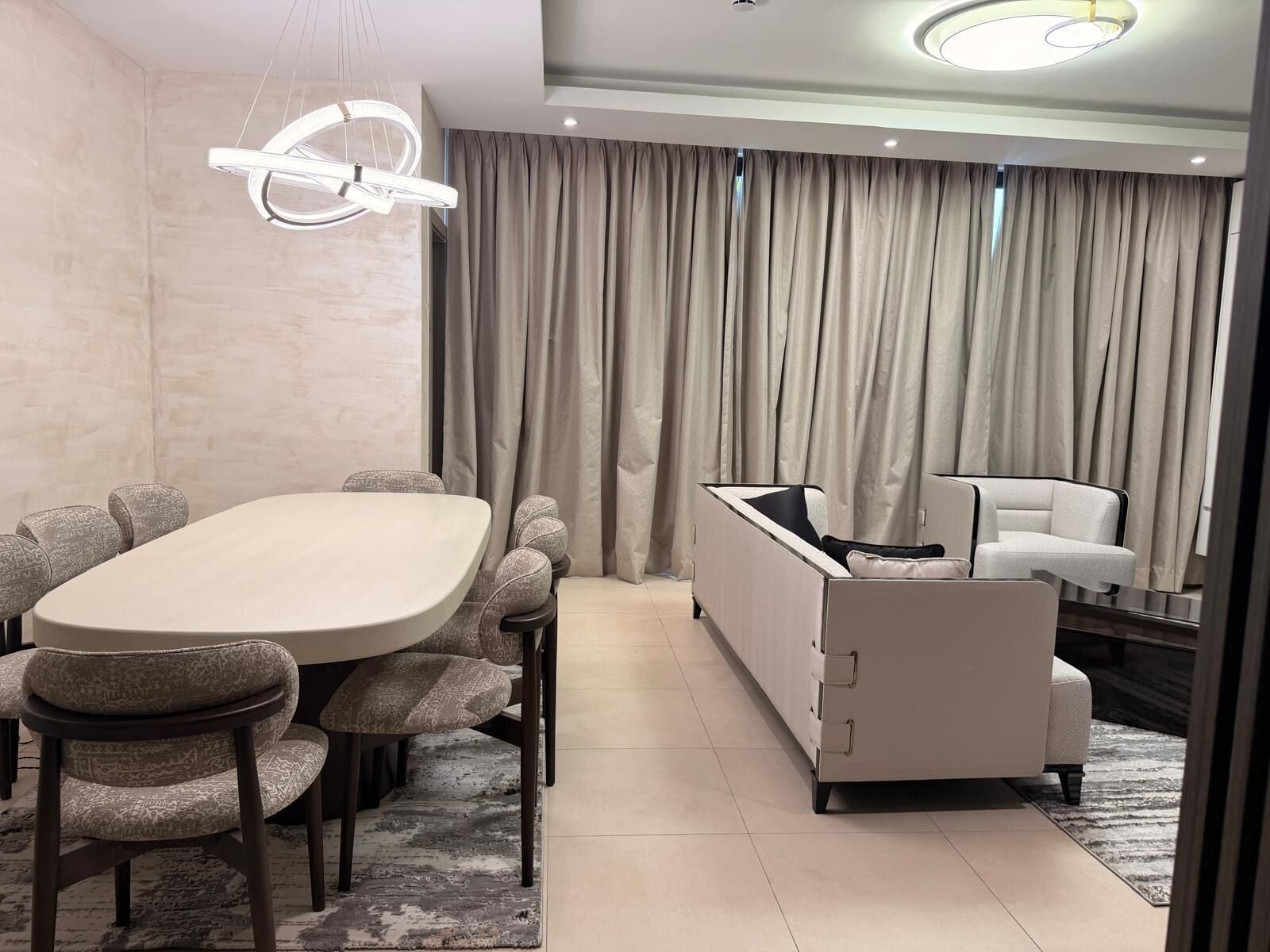 BridgeView Luxury Townhome located in Cantonments, Accra | Living area | 43-inch Smart TV with digital channels, TV, Netflix