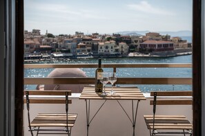 Luxury Double or Twin Room, Balcony, Sea View | Balcony - Amphitrite hotel (Chania)