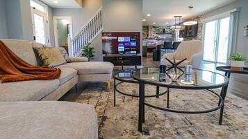 Smart TV, fireplace, offices