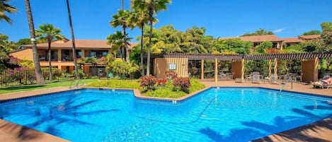 Una piscina riscaldata
