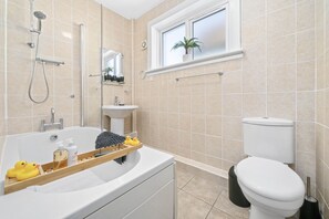 Apartment | Bathroom | Hair dryer, towels - Coats Apartment (Coatbridge)