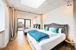 2 bedrooms, desk, iron/ironing board, WiFi - LiT LiVING: LuxusLoft | Box SprIng | Air Con | BBQ (Mannheim)