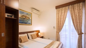 Premium bedding, memory-foam beds, desk, laptop workspace - Apartments Salus (Budva)