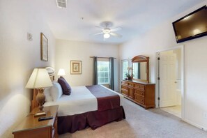 Iron/ironing board, travel crib, free WiFi, bed sheets