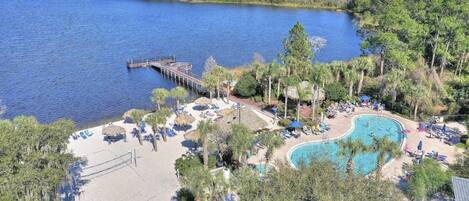 A heated pool