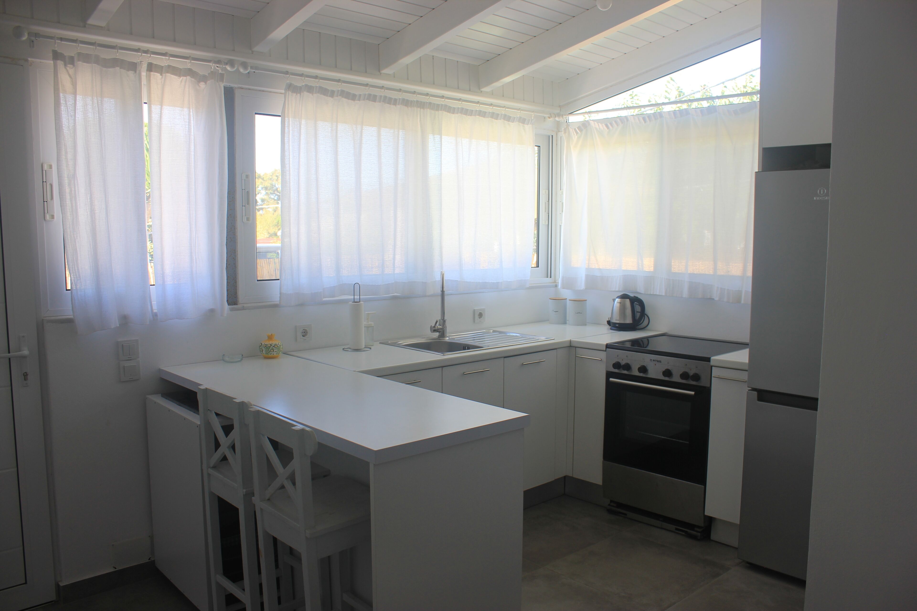 Brand new house with a garden, next to the beach.