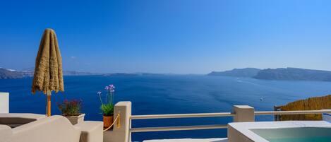 Grand Villa, Private Plunge Pool, Sea View | View from room