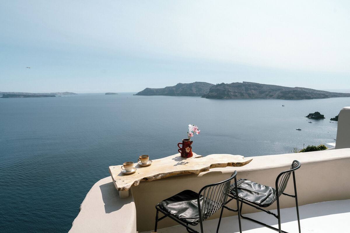 Villa – honeymoon, massasjebadekar, sjøutsikt | Terrasse/patio