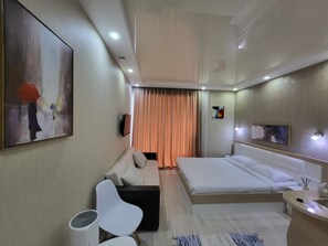 商务开间 | 隔音、熨斗/熨衣板、免费 WiFi、床单