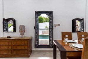 Romantic Villa, 2 Bedrooms, Private Pool, Garden View | View from room