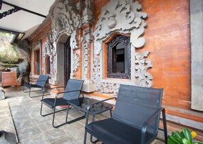 Villa Romantique, 2 chambres, piscine privée, vue jardin | Terrasse/Patio