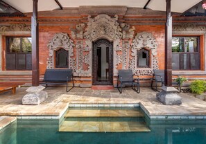Romantic Villa, 2 Bedrooms, Private Pool, Garden View | Terrace/patio - GLOBALSTAY Villa Casa Yenny Private Pool (Seminyak)